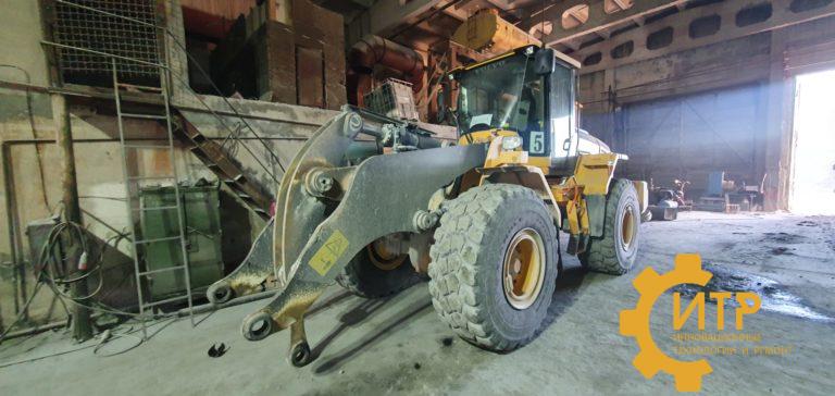 Восстановление посадочных мест стрелы фронтального погрузчика Volvo L120